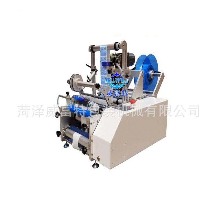 半自動圓瓶貼標機+打嗎